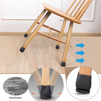 8PCS Chair Leg Floor Protector Felt Foot ver 15 Diagonal w