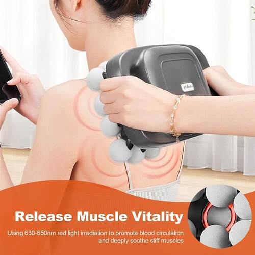 16-Head Fascia Gun High-Frequency Vibration Body Massage Gun