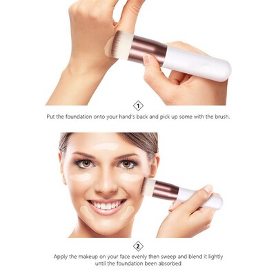 Foundation Brush Makeup Brush Liquid Blending Flat Top