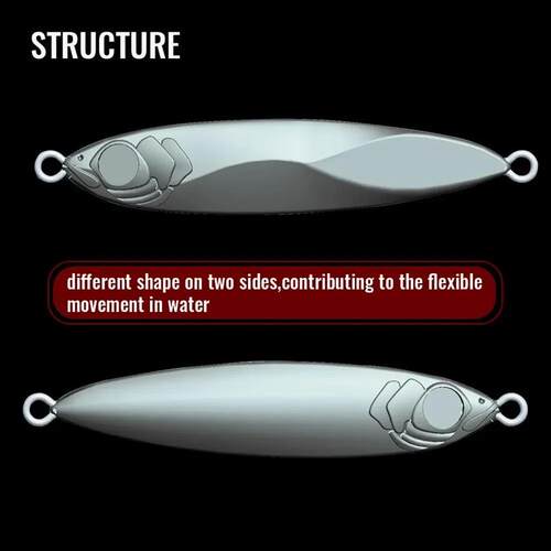 Metal Jig Lure 20g 30g 40g Spinner Spoon 3D Eye Color Laser