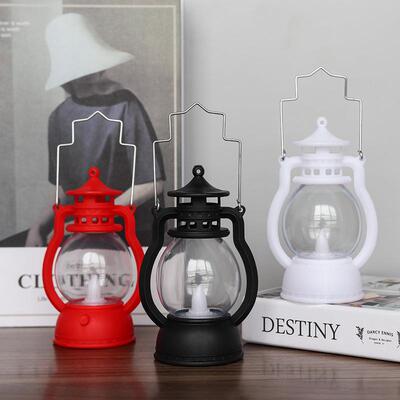 Halloween Decoration Retro Small Oil Lamp Electronic Candle
