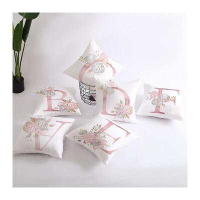 Pink letters Cushion Cover Printed Pillow case sofa抱枕套