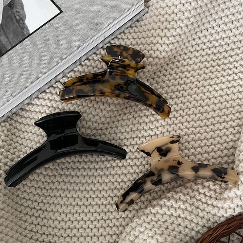 Large Acetic Acid Hair Clip French Retro Elegant Ponytail Ho