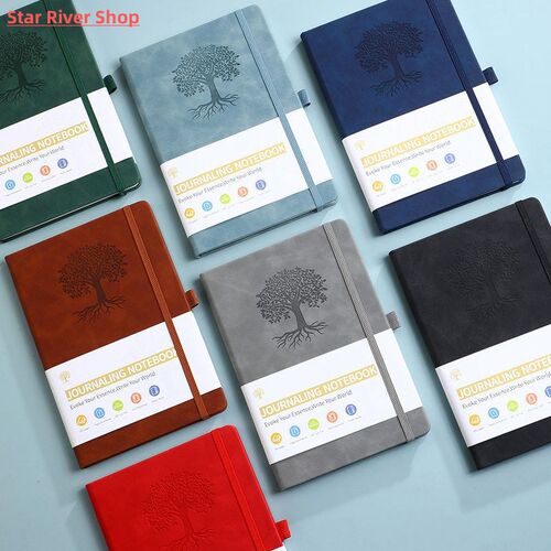 Simple Journal Notebook PU Leather with Elastic Strap Office