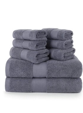 8 Pieces Cotton Bath Towel Set Bath Hand Towels Washcloths