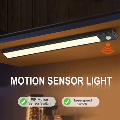 LED Closet Night Light Motion Sensor Magnetic Night Lamp For
