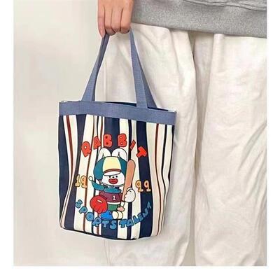 Cute Graffiti Bucket Bag Canvas Bento Bag