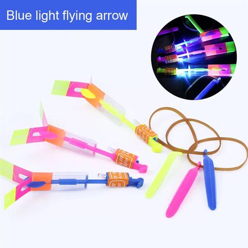 10PCS Outdoor Shining Rocket Flash LED Light Night Kids Lumi