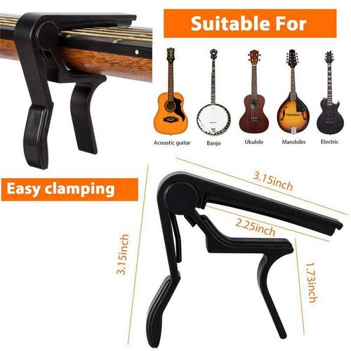 Universal Guitar Capo Quick Change Clamp Key Aluminium Alloy