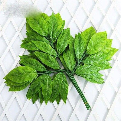 High Quality 10Styles Simulated Ginkgo Biloba Green Color