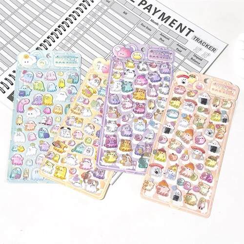 Japanese Style Mini Sweet Drop 3D Relief Stickers Scrapbooki