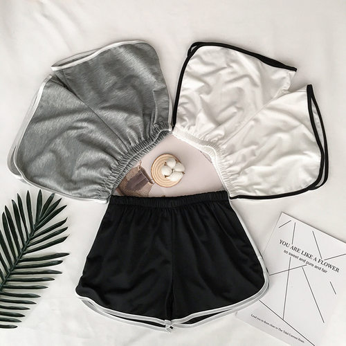 2020 Simple Women Casual Shorts Patchwork Body Fitness Worko