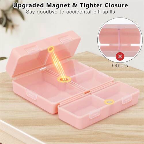 Daily Pill Organizer Travel Pill Case Box to Hold Medicine