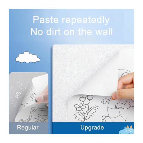 Childrens Drawing Roll DIY Sticky Color Filling Paper C
