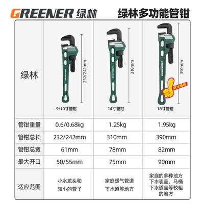 Heavy duty pipe pliers, fast water hose pliers, wrench管口钳