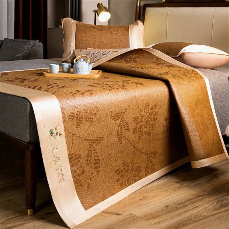 Bamboo Cool Summer Mat for Single Double Queen Size Bed Bedd