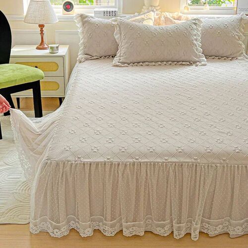 Doudou Ice Silk Mat 3-piece Summer Machine Washable Princess