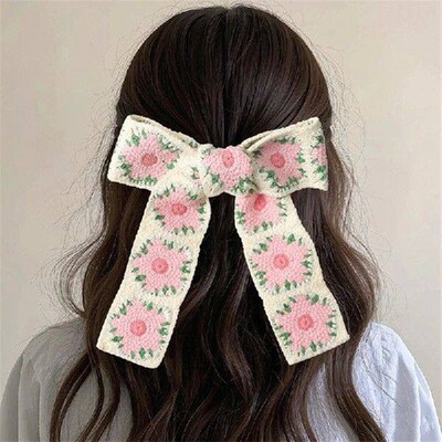 Retro Exquisite Bow Hair Clip For Women Girls Elegant