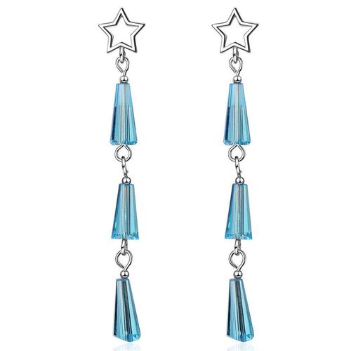 Heart accessories versatile simple temperament Tassel Earrin