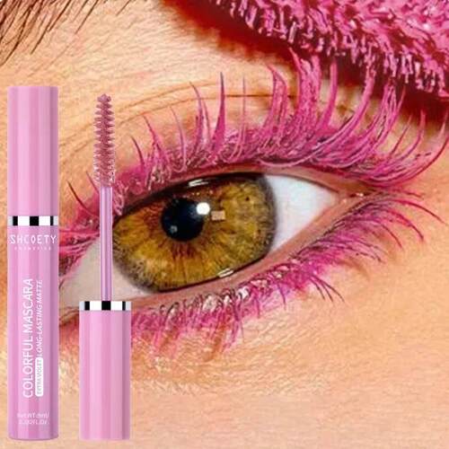 Colored Mascara Eyelashes Blue Pink Green Colorful Waterproo