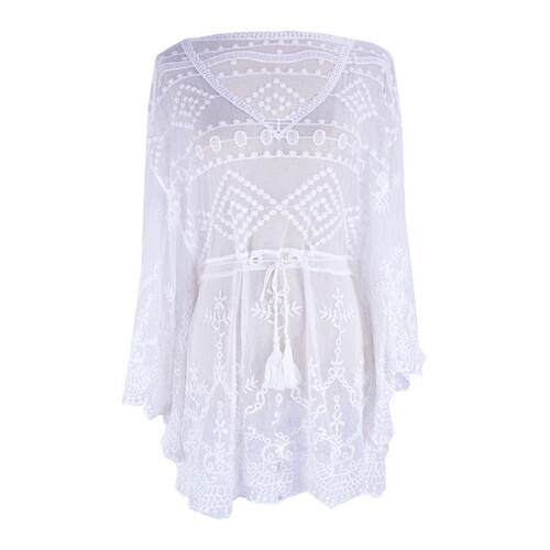 Lace Beach Cover-Up 蕾丝泳衣外搭罩衫镂空比基尼外套沙滩