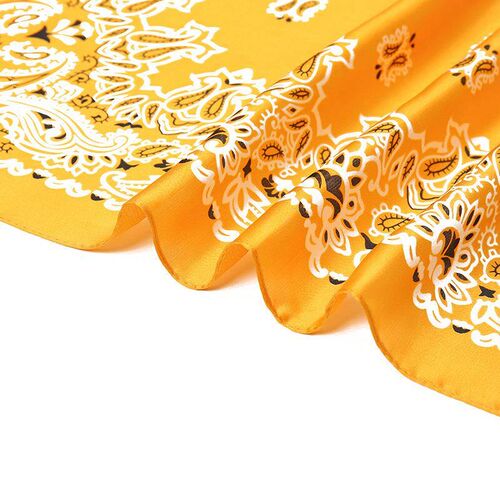 Summer Cashew Flower All-match 70 Small Square Silk Womens