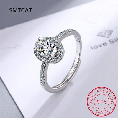 2 Carat Moissanite Rings Oval Cut Diamond Engagement Ring 92