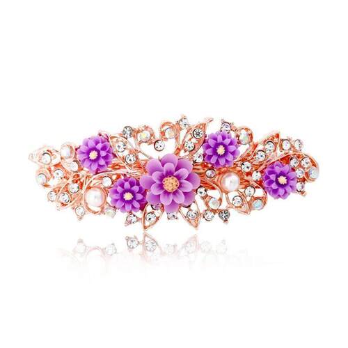 Flower Barrettes Resin Foral Hair Clip Barrette Cute Hairpin