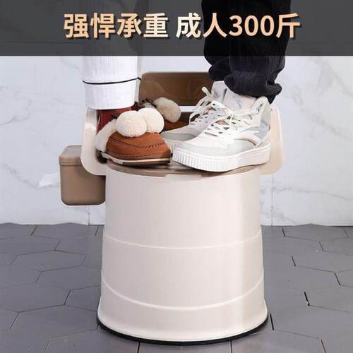 Sitting toilet stool movable potty stool elderly mobile toil