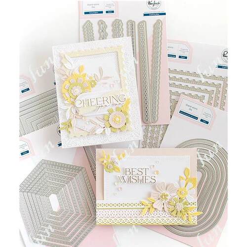 New Dies and Stamps Fancy Edgers Nested Oval Stitched Metal