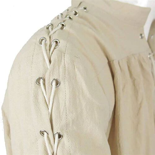 Medieval Shirts Men Tunic Pirate Costume Gothic Clothes Men