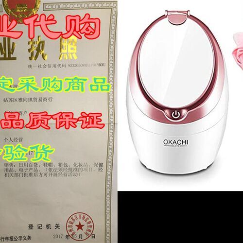 OKACHI GLIYA Facial Steamer Nano Ionic Warm Steam, Home S