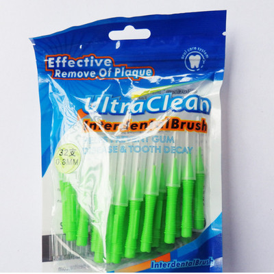 32pcs 0.4-1.0mm Dental Slim Soft Interdental Brush Brush