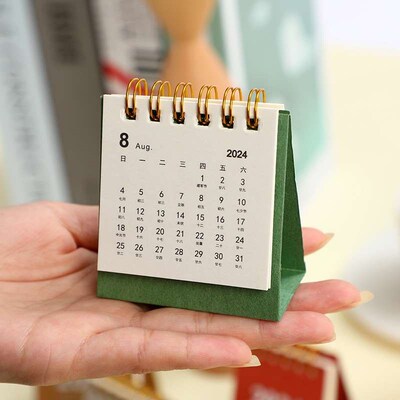 Simple Desktop Ins Mini Small Calendar Fresh Portable Notebo