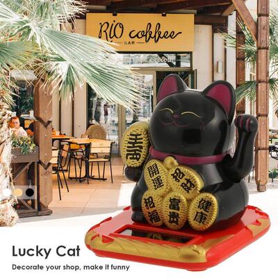 Chinese Lucky Cat Wealth Waving aking Hand Fortune Welcome