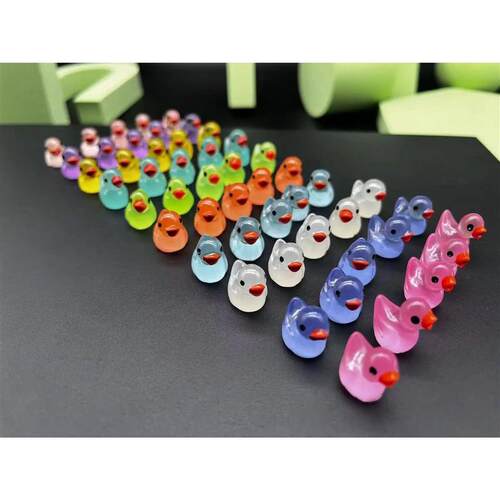 50PCS Luminous Mini Ducks Moss Microlandscape Miniature Duck