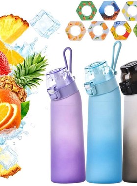 650ML Scent Flavored Water Bottle Leak-Proof with 7 Flavor P
