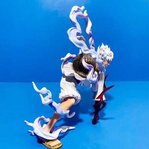 One Piece Nika Luffy Figure Sun God Gear 5 Red White Pants S
