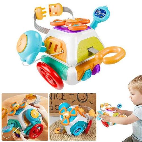 10 in 1 Infant Carseat Plane Travel Toy Educational