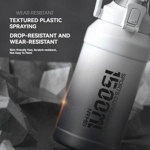Water Bottle With Straw Handle Cup 316 Stainless Steel Flask