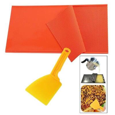 Silicone Honeycomb Foundation Sheet Model and Plastic Honey