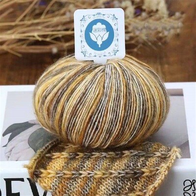 Super Soft Knitting Wool Yarn Multicolored Medium Thick