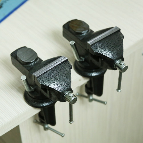 Hydraulic clamp small desktop vice table cast iron hand pad