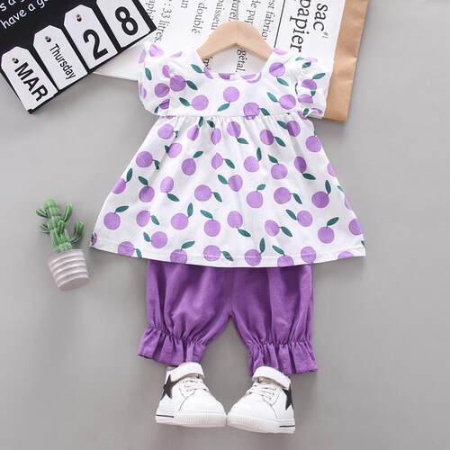 New Summer Baby Girls Clothes Children Cartoon Fashion Dress