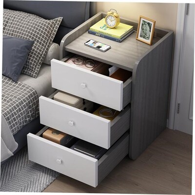 Nightstand simple drawer storage Hcabinet bedside table
