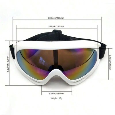 1pc Large Frame Polarized Ski Goggles For Men And Women, Win