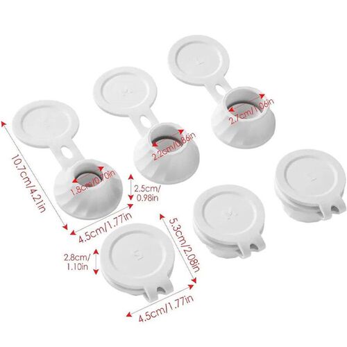 Bottle Emptying Caps, 3/6pcs Adapters Transfer Connector, 3