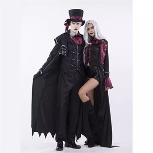 Halloween cosplay couple costume万圣节男女角色扮演吸血鬼服装