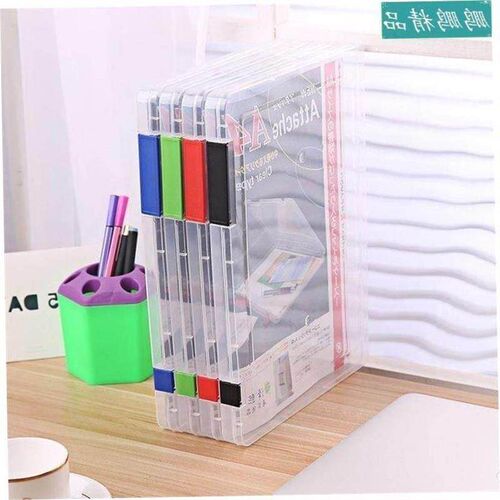 PortAble PlAstic folder A4 file storAge box sorting fileNew