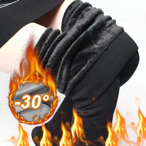 Winter Thermal Thicken Leggings Super Thick High Sretch  Leg